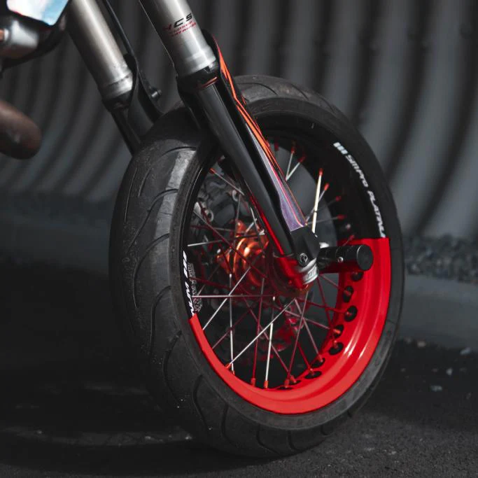 50/50 Supermoto Wheel Graphics - 2 Color Wheel Wrap - Image 8