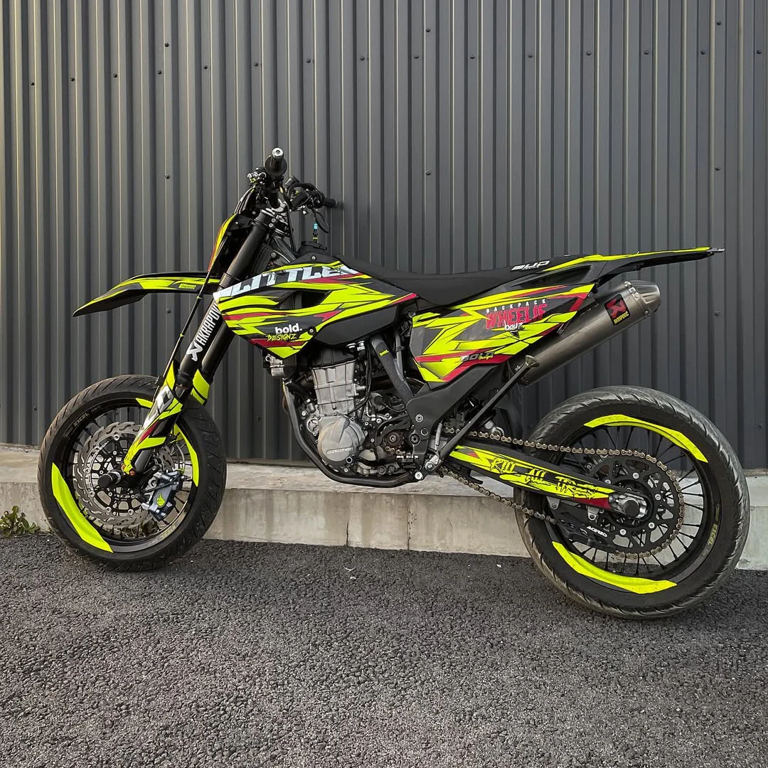 701 Style Supermoto Wheel Graphics - Wheel Wraps - Image 3