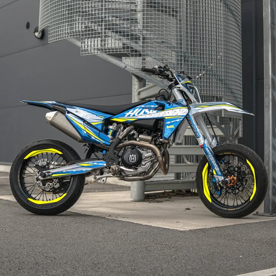 701 Style Supermoto Wheel Graphics - Wheel Wraps - Image 4