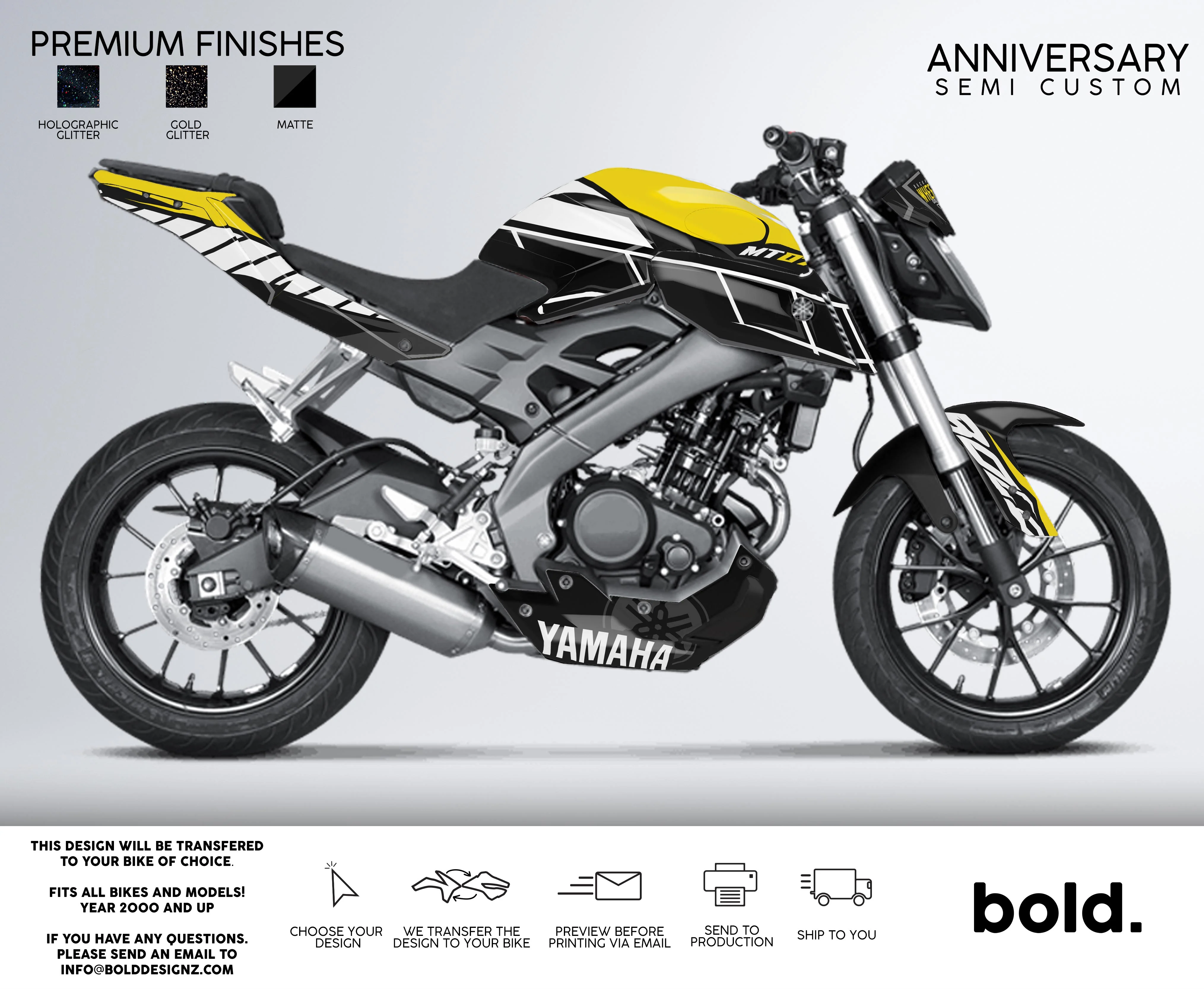ANNIVERSARY - YAMAHA MT Graphics kit - Image 3