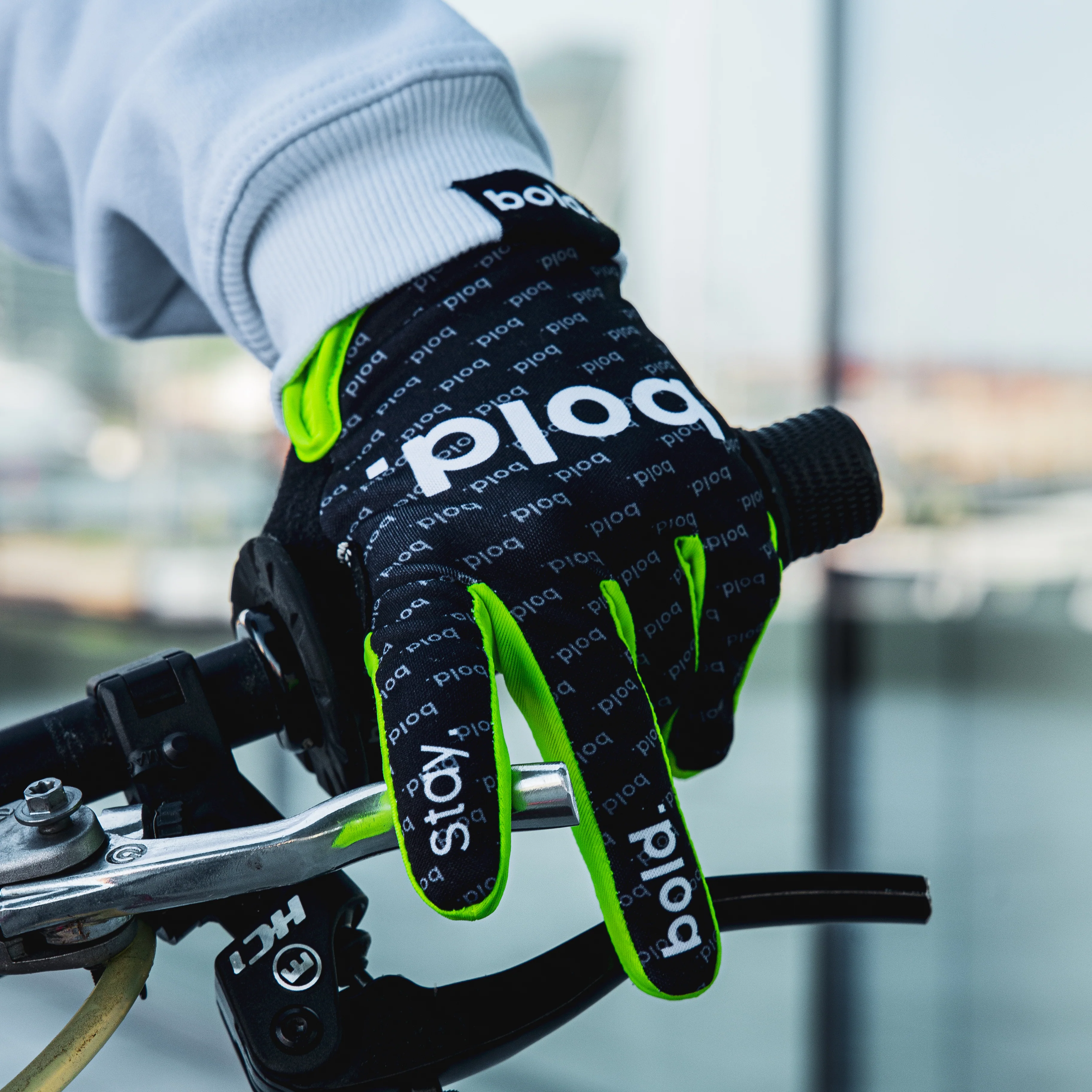 bold. AIRFORCE MX GLOVES - Fluo Yellow - Image 3