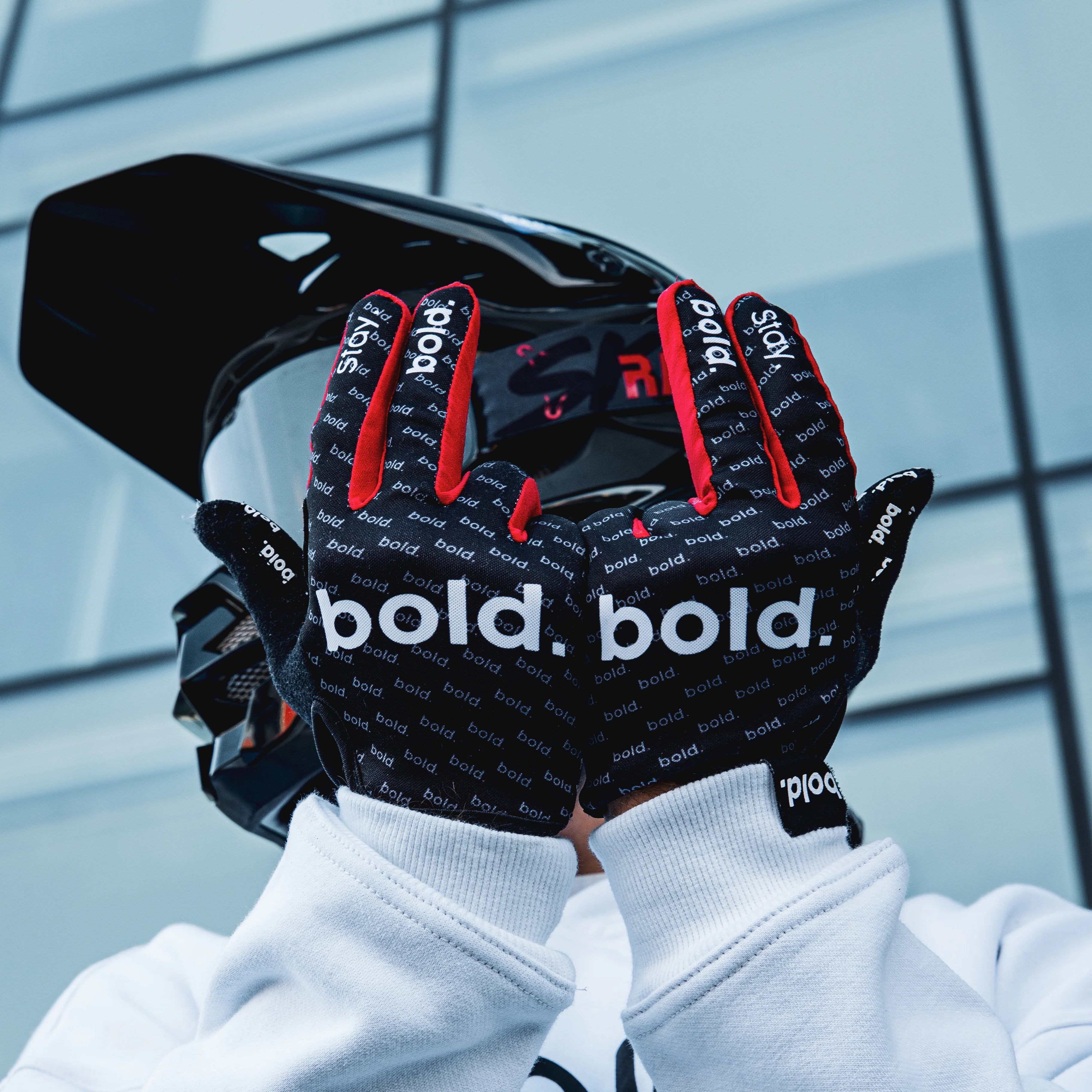 bold. AIRFORCE MX GLOVES - Red - Image 4