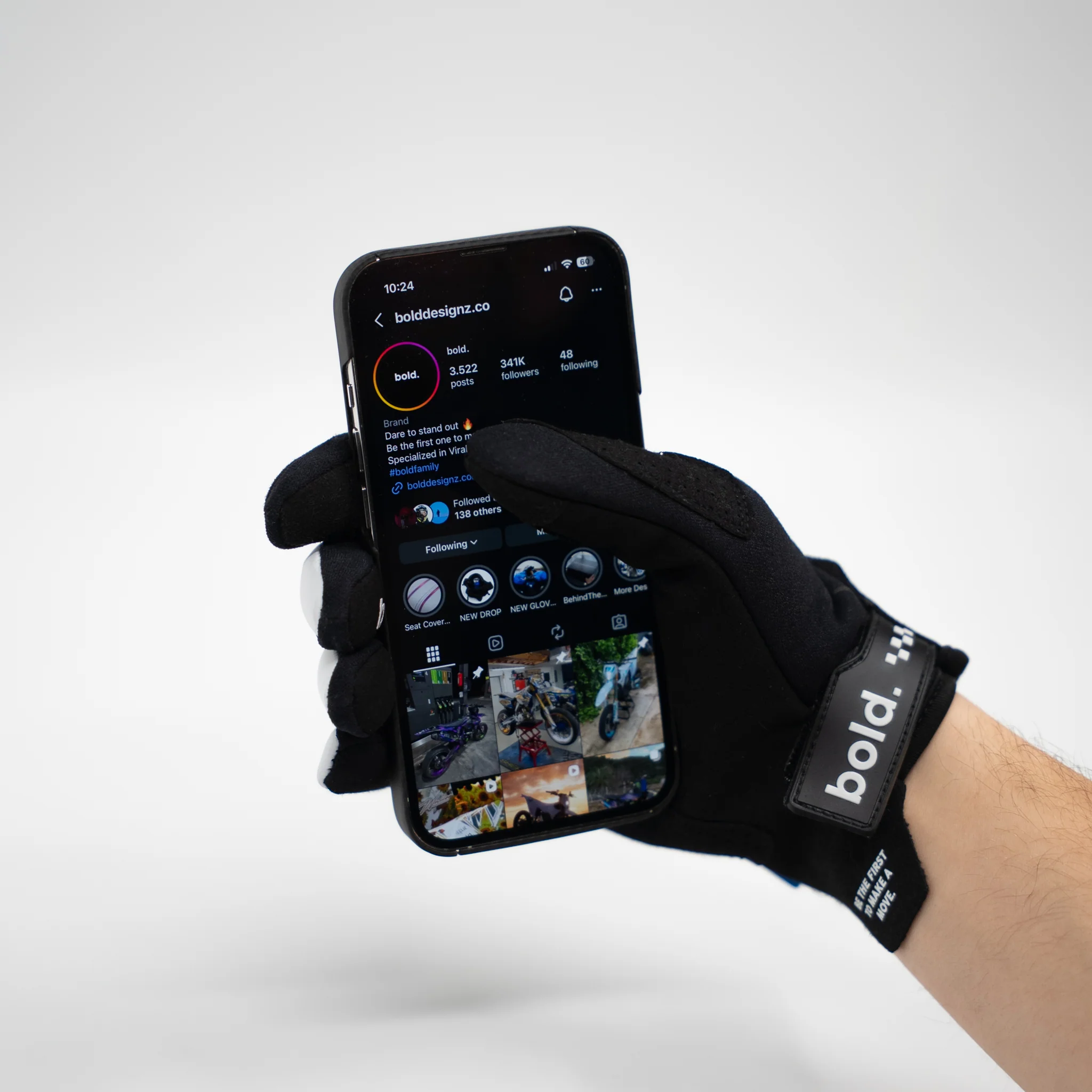 bold. Arctic Winter Supermoto Gloves (Limited Edition) - Image 6