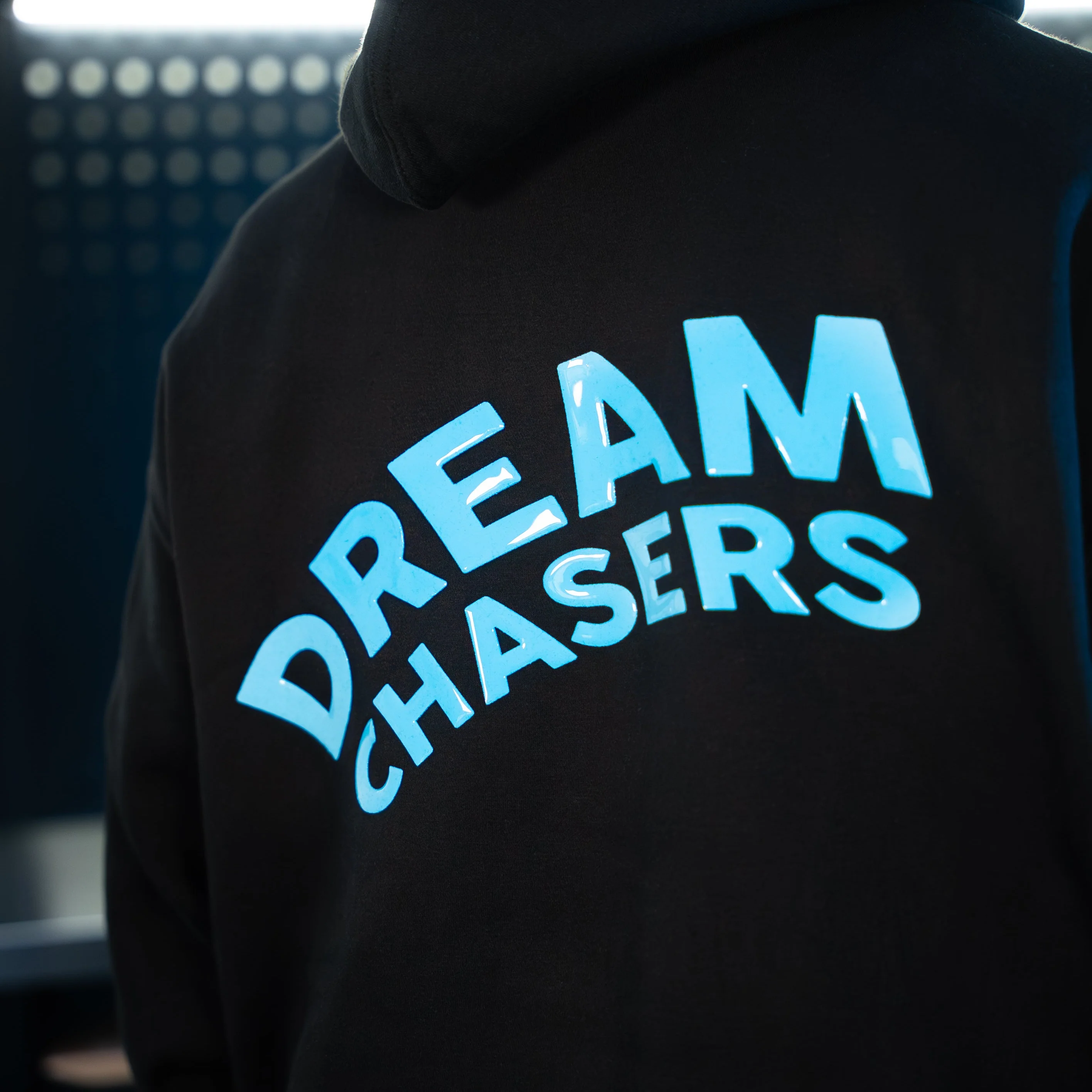 bold. Dream Chaser Baby Blue Hoodie (oversize fit) - Image 2