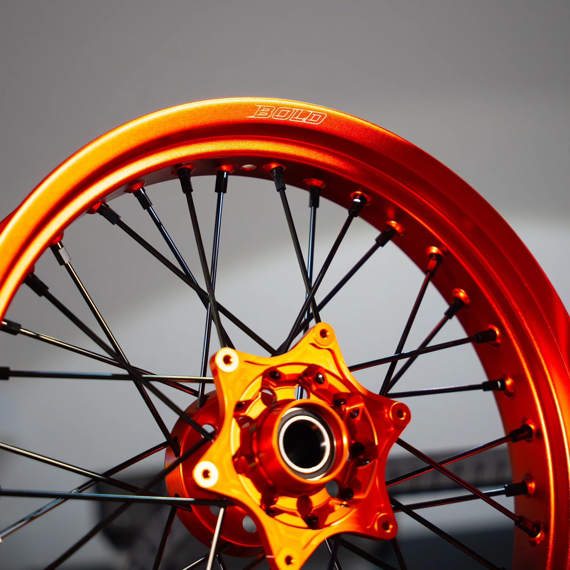 bold. FULL Orange - Supermoto Wheelset - Image 3