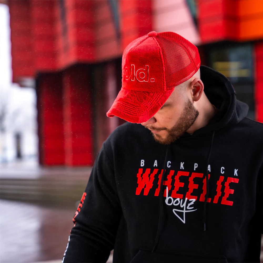bold. Trucker Cap Red - Image 4
