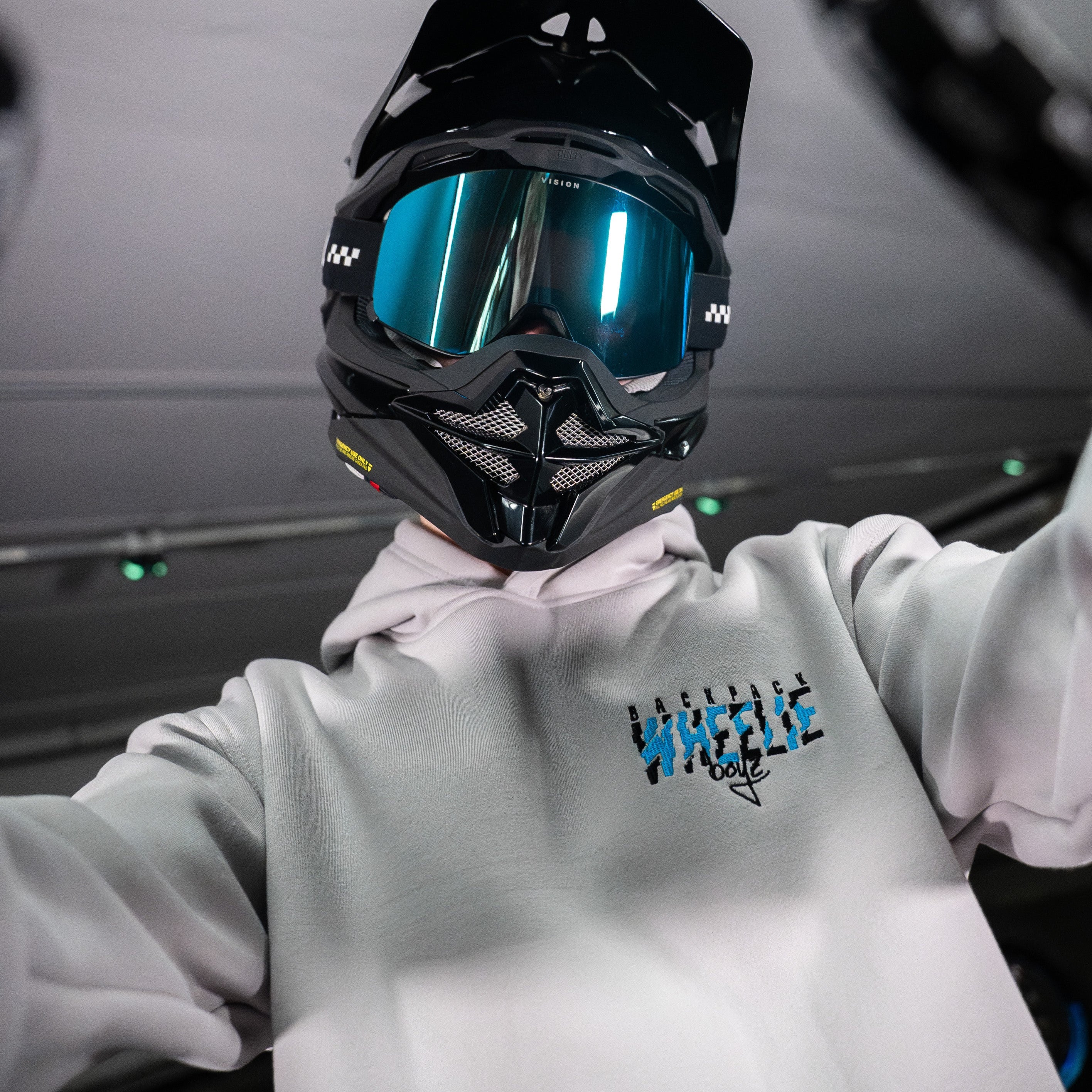 BPWB Blue/Grey Slash Hoodie V3 (Oversize fit) - Image 6