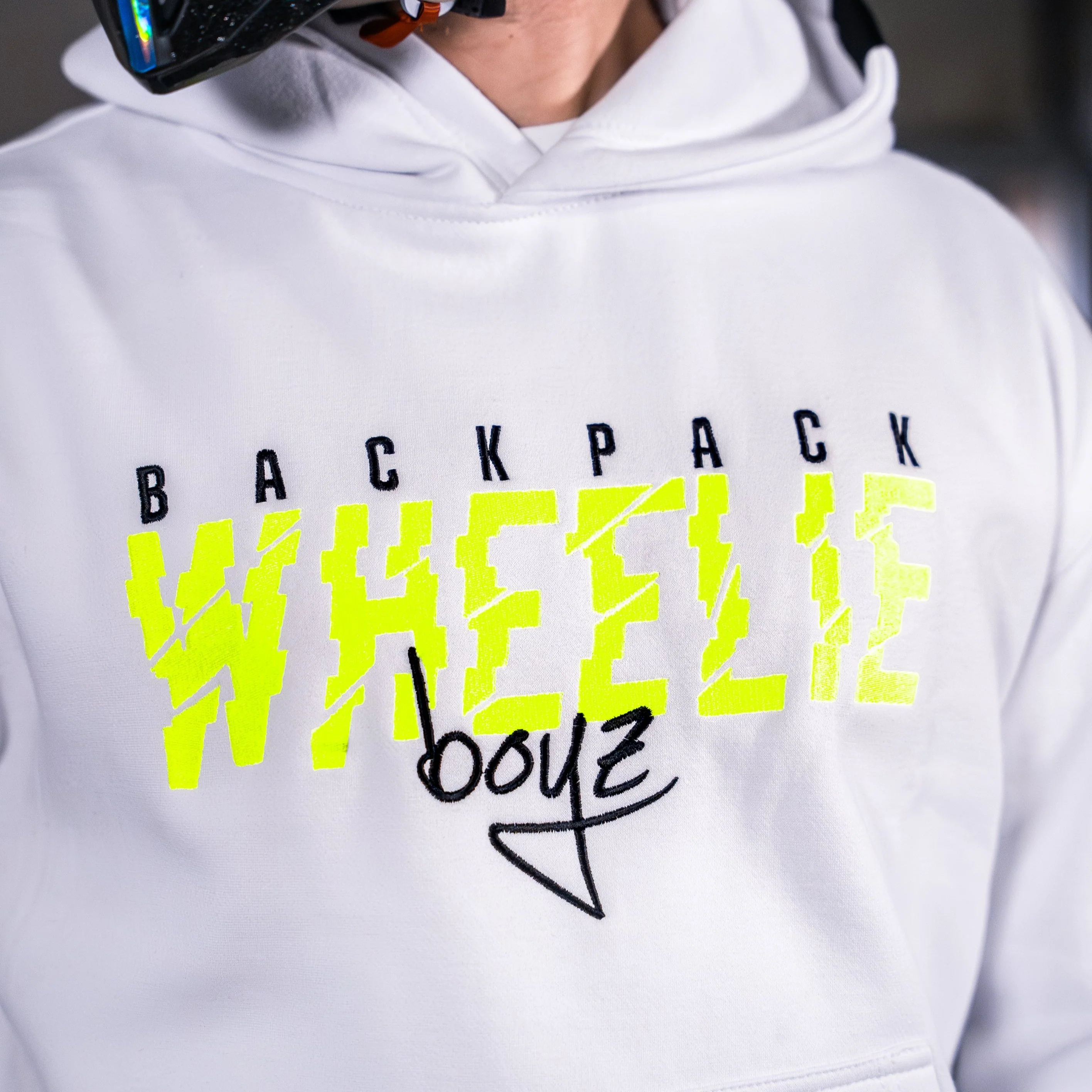 BPWB Fluo/White Slash Hoodie v2 (oversize fit) - Image 3