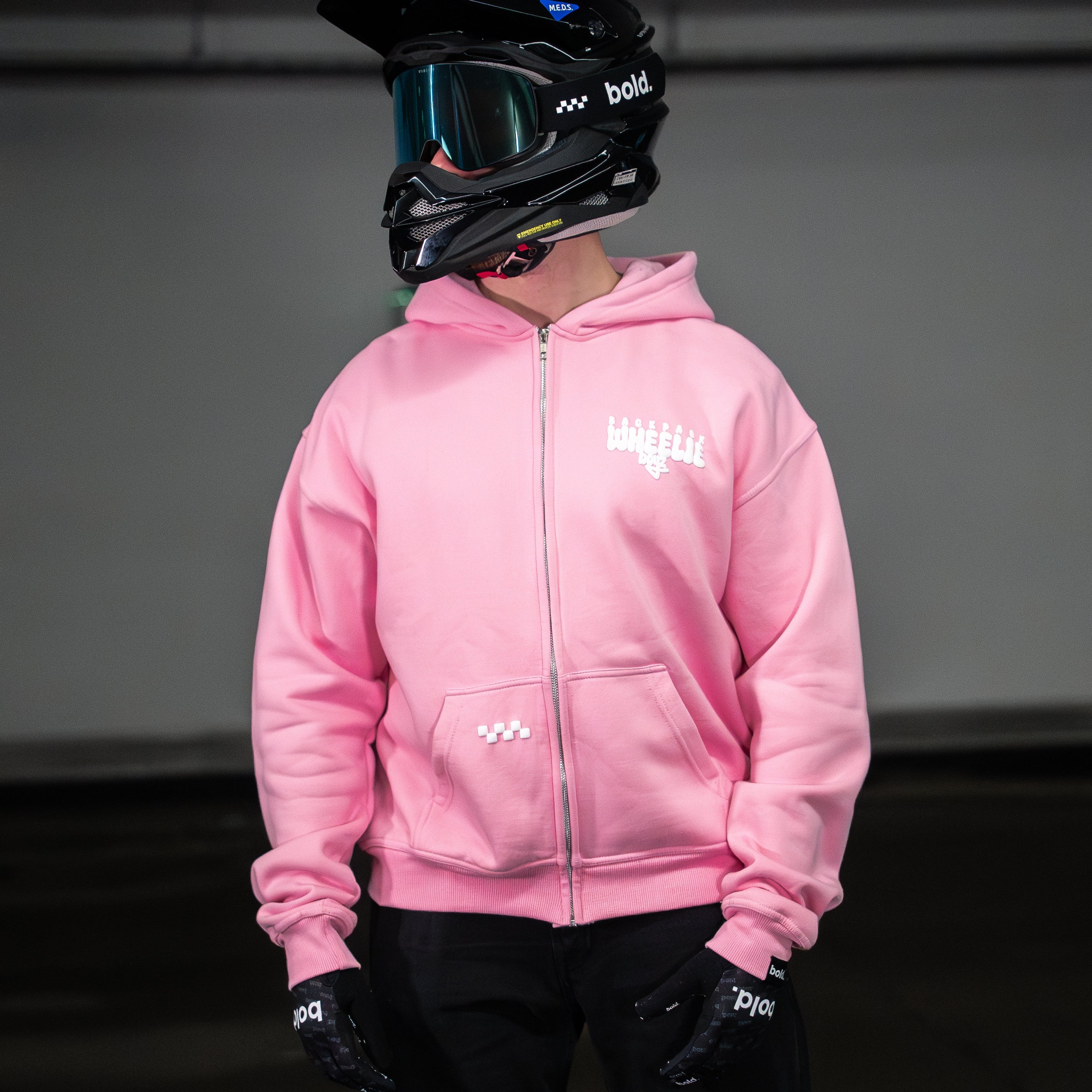 BPWB Light Pink Honk 4 Wheelie Hoodie (oversize fit) - Image 3