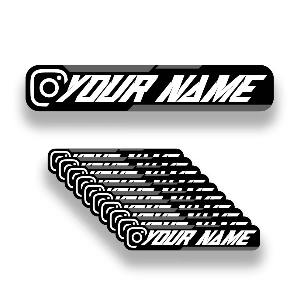 Instagram Tag Stickers x10 (Custom Name) - Image 3