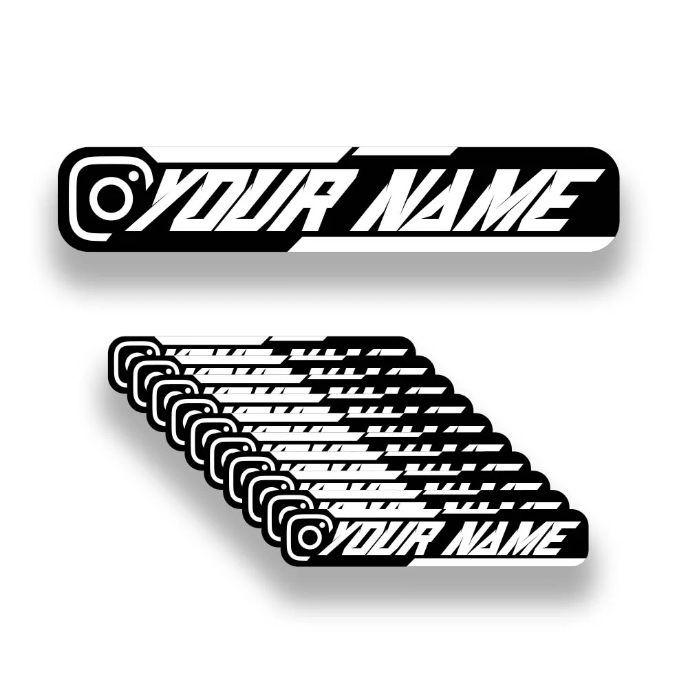 Instagram Tag Stickers x10 (Custom Name) - Image 9