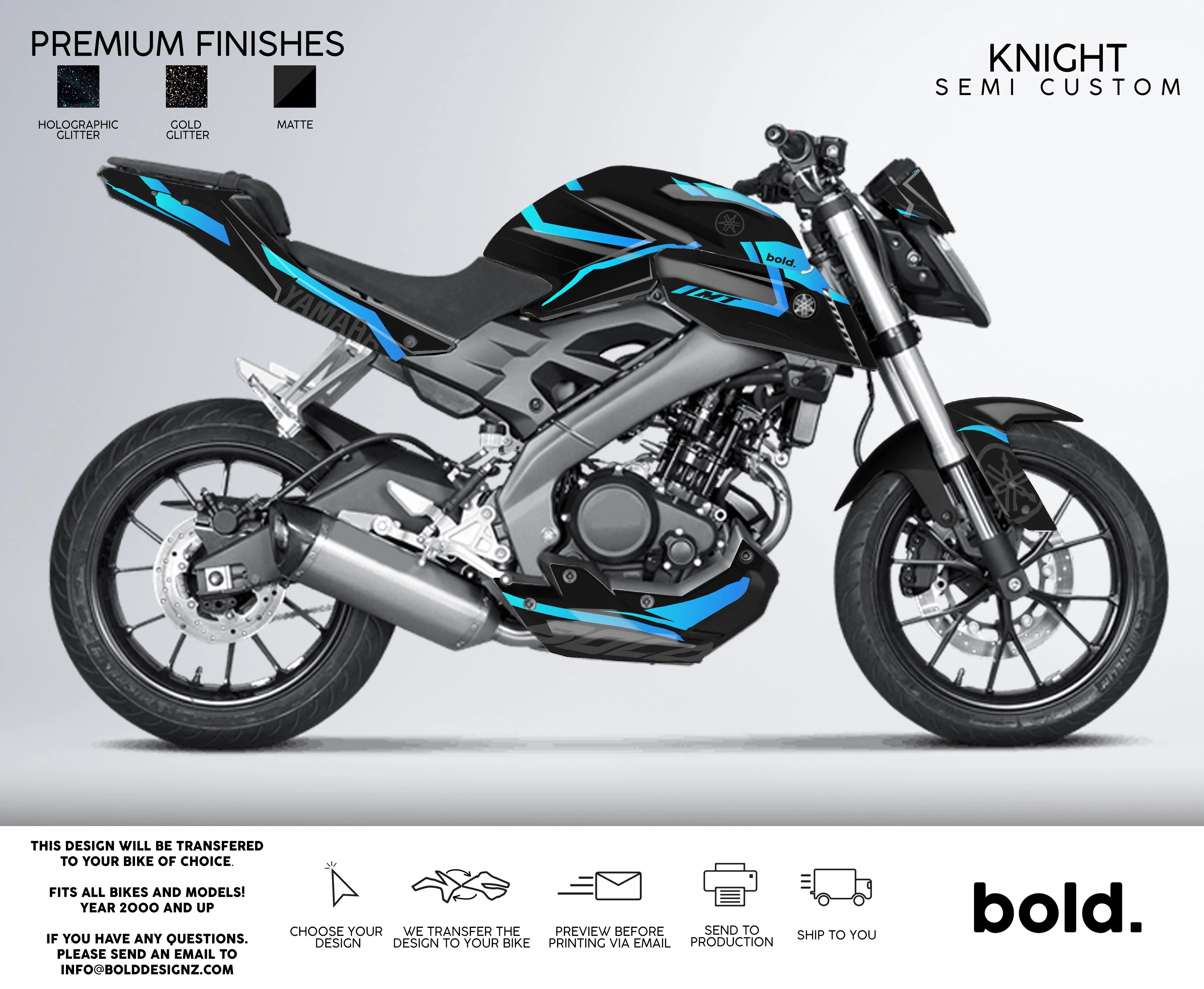KNIGHT - YAMAHA MT Graphics kit - Image 4