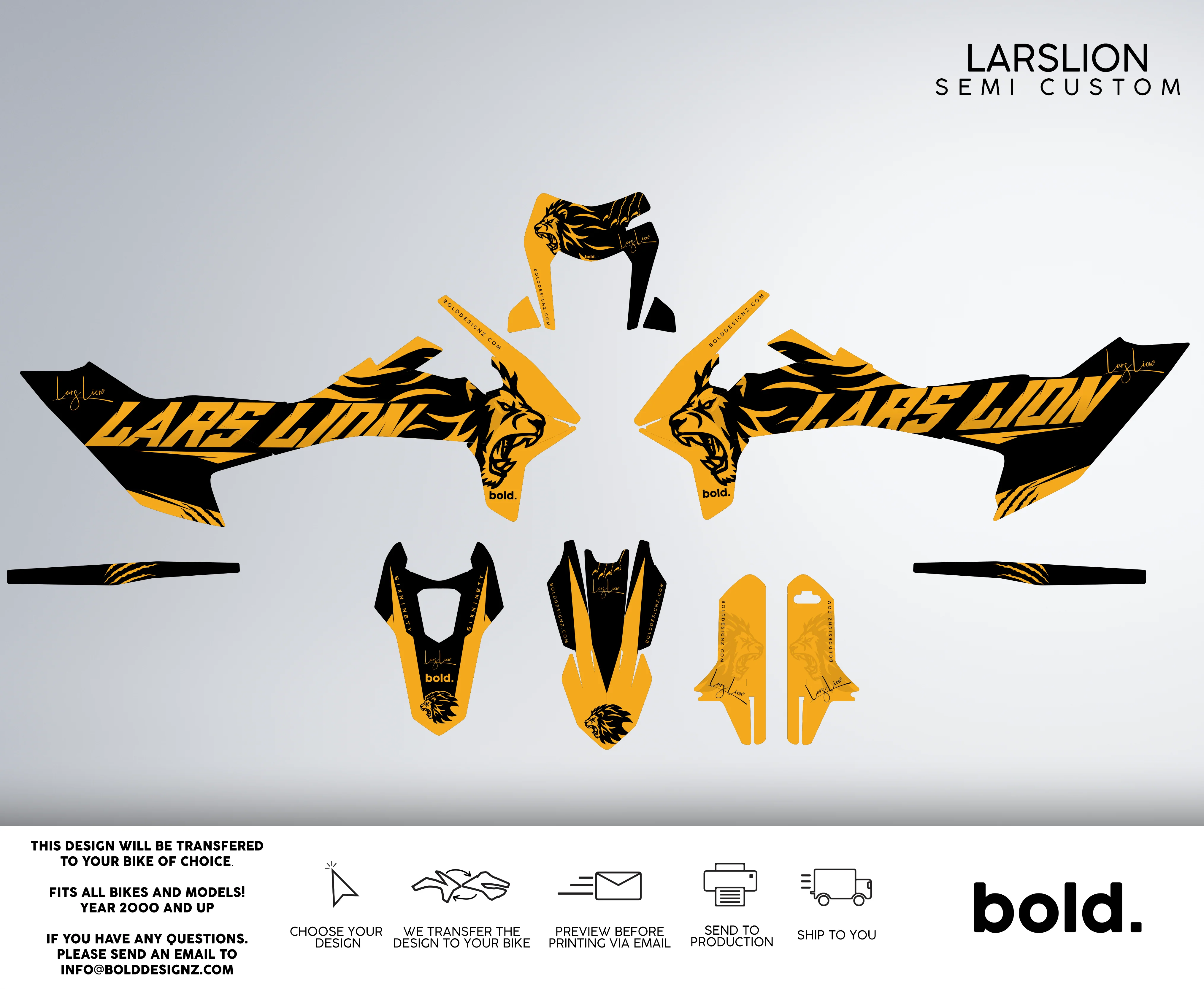 LARSLION - KTM SMC 690 Graphics kit - Image 2