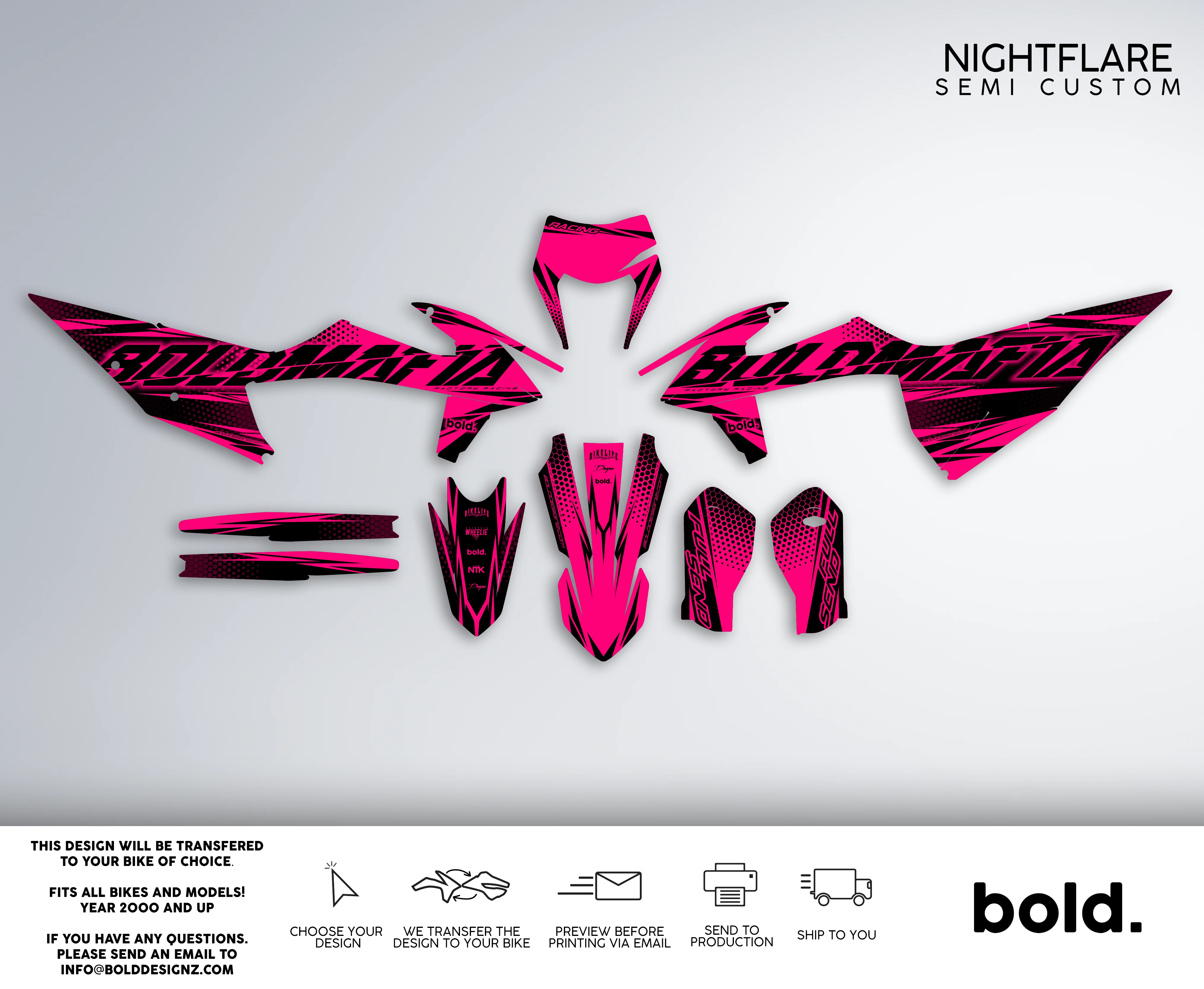NIGHTFLARE - Graphics kit (Recommended with Full Fluo Base) - Image 5