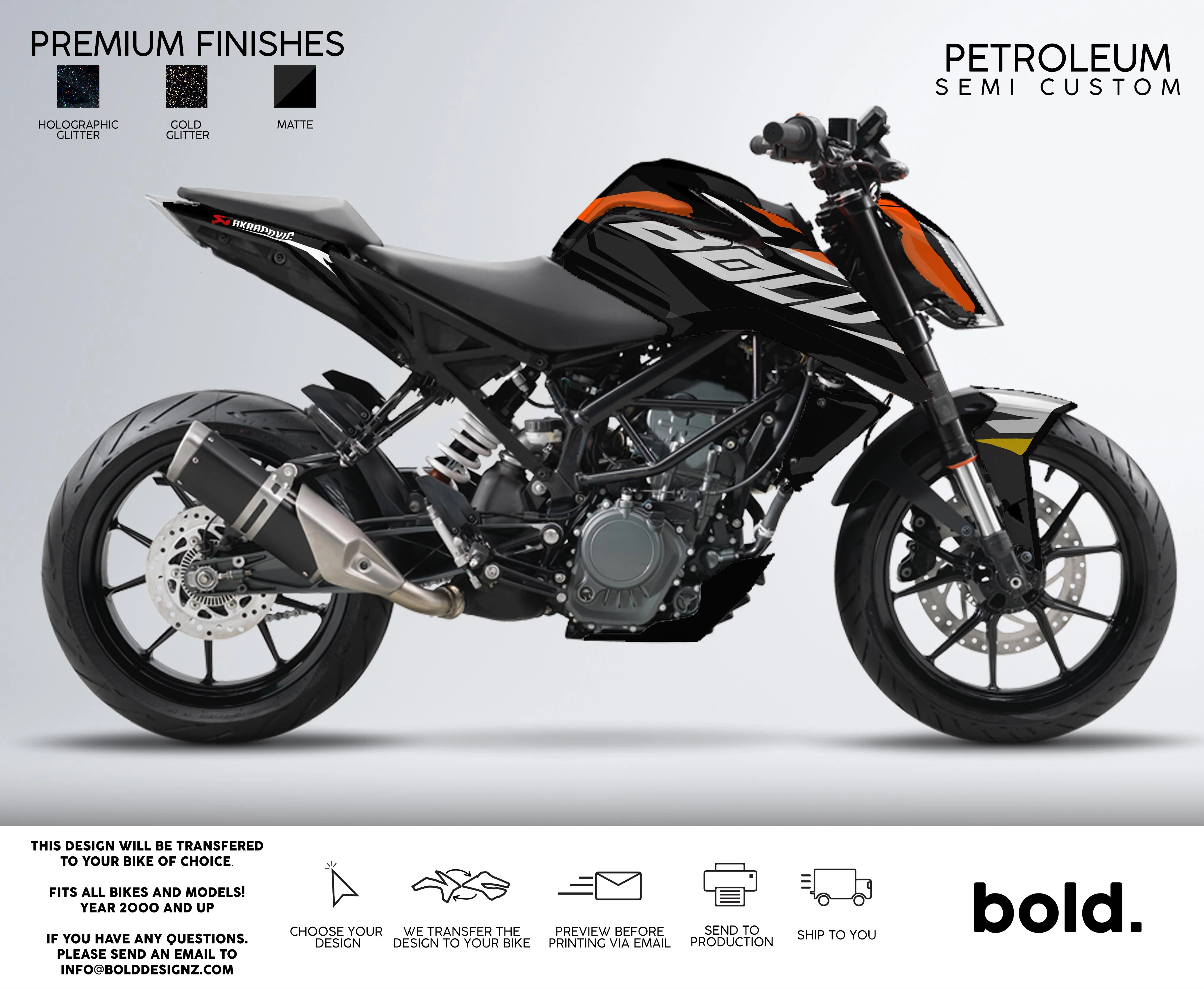 PETROLEUM - KTM DUKE Graphics kit - Image 3