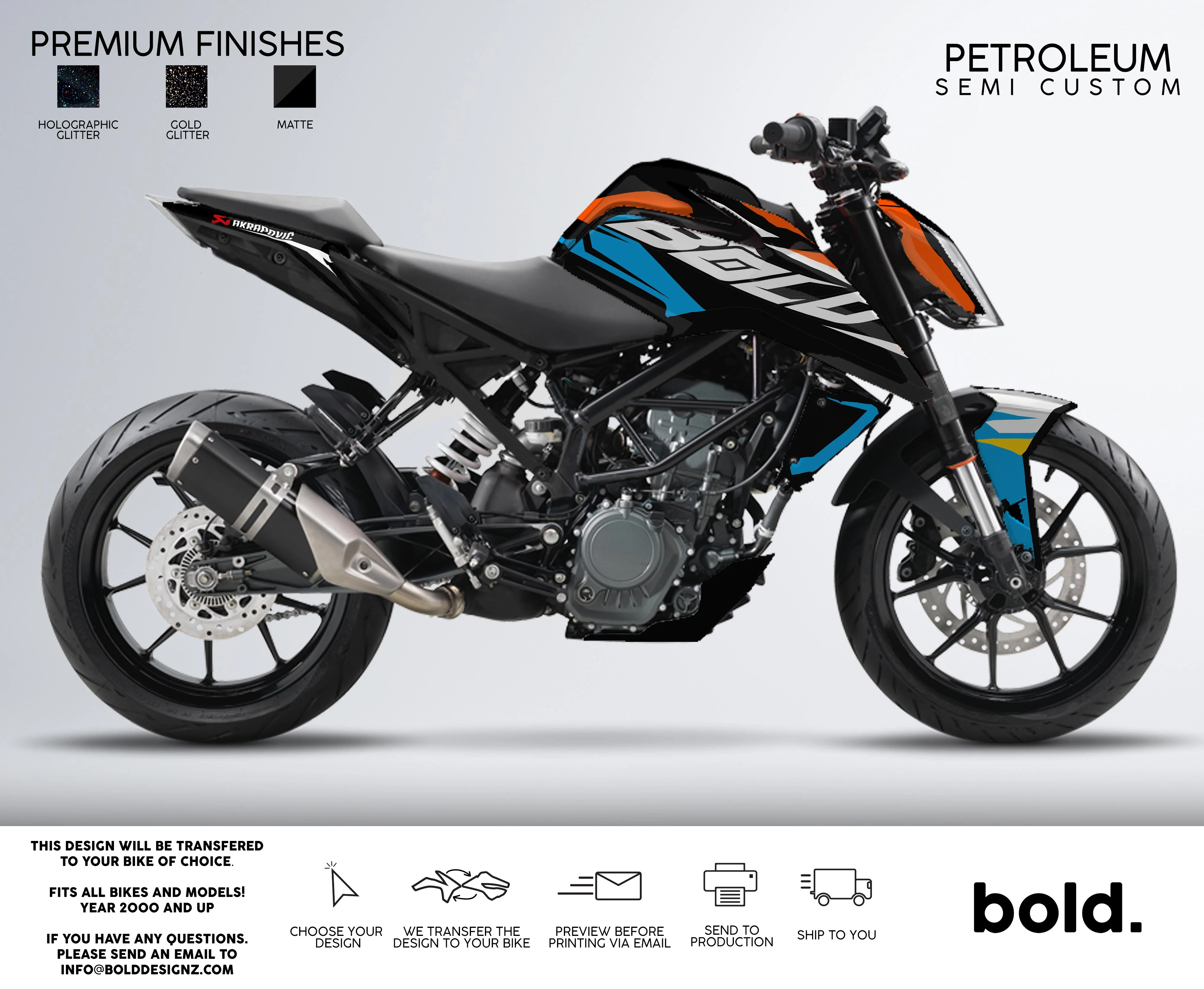 PETROLEUM - KTM DUKE Graphics kit - Image 4
