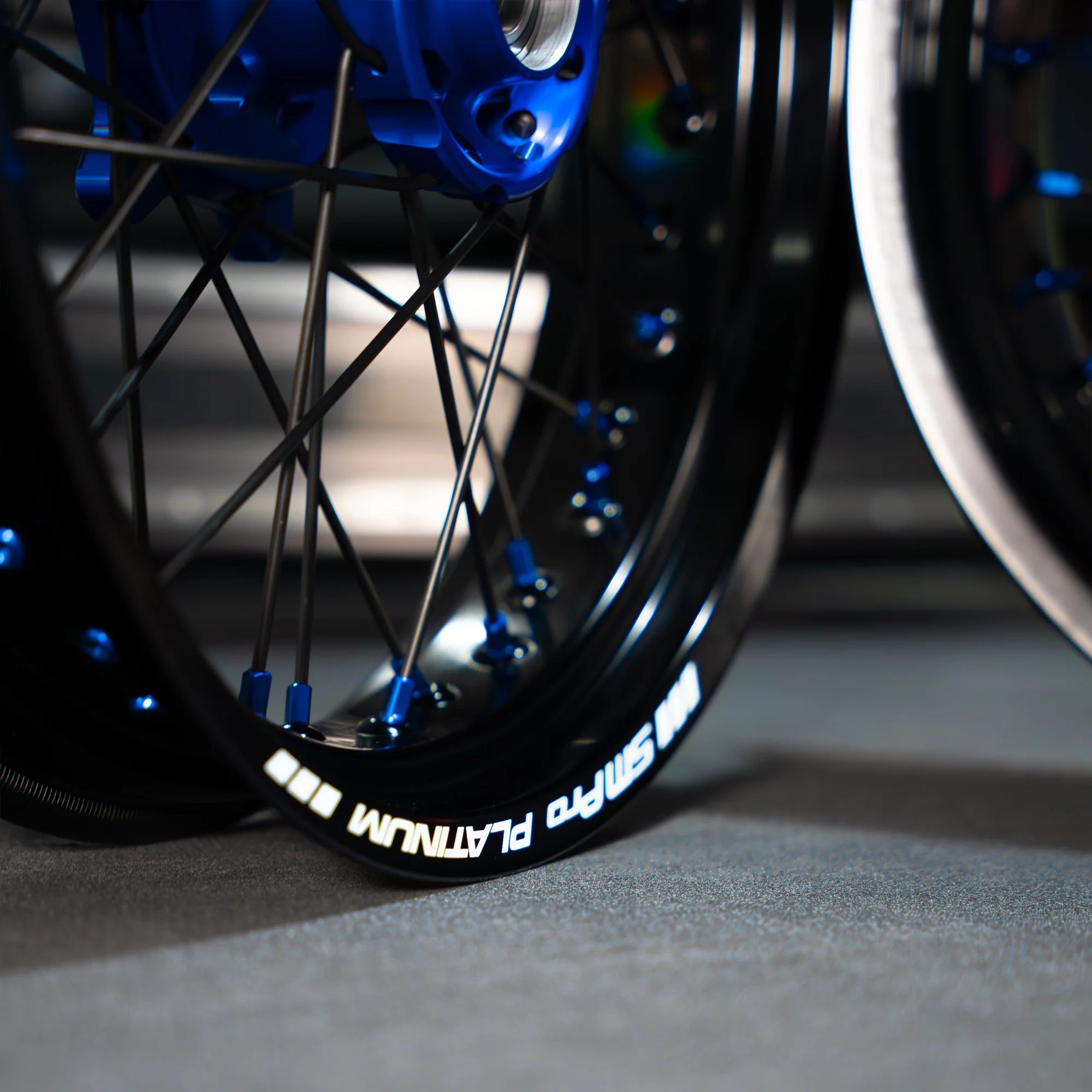SMPRO Black/Blue - Supermoto Wheelset - Image 3