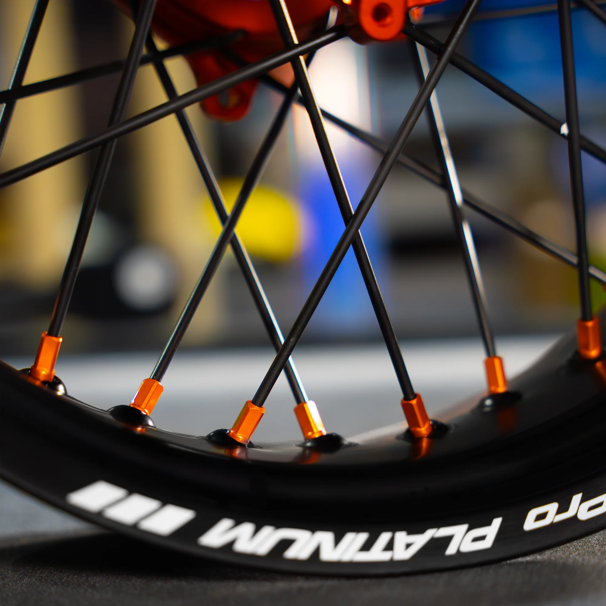 SMPRO Black/Orange - Supermoto Wheelset - Image 3