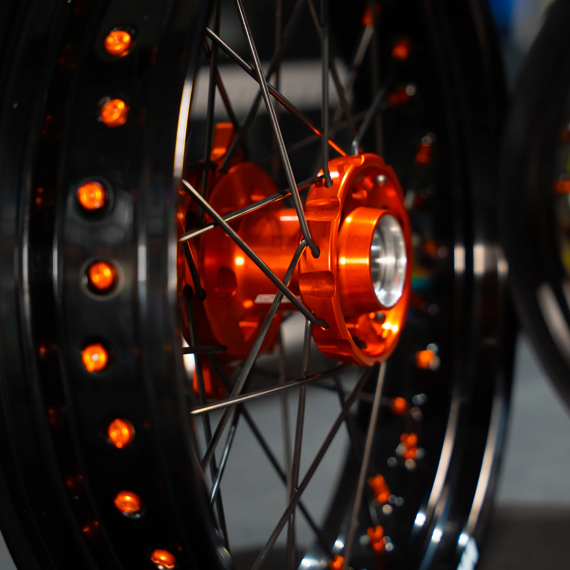 SMPRO Black/Orange - Supermoto Wheelset - Image 4
