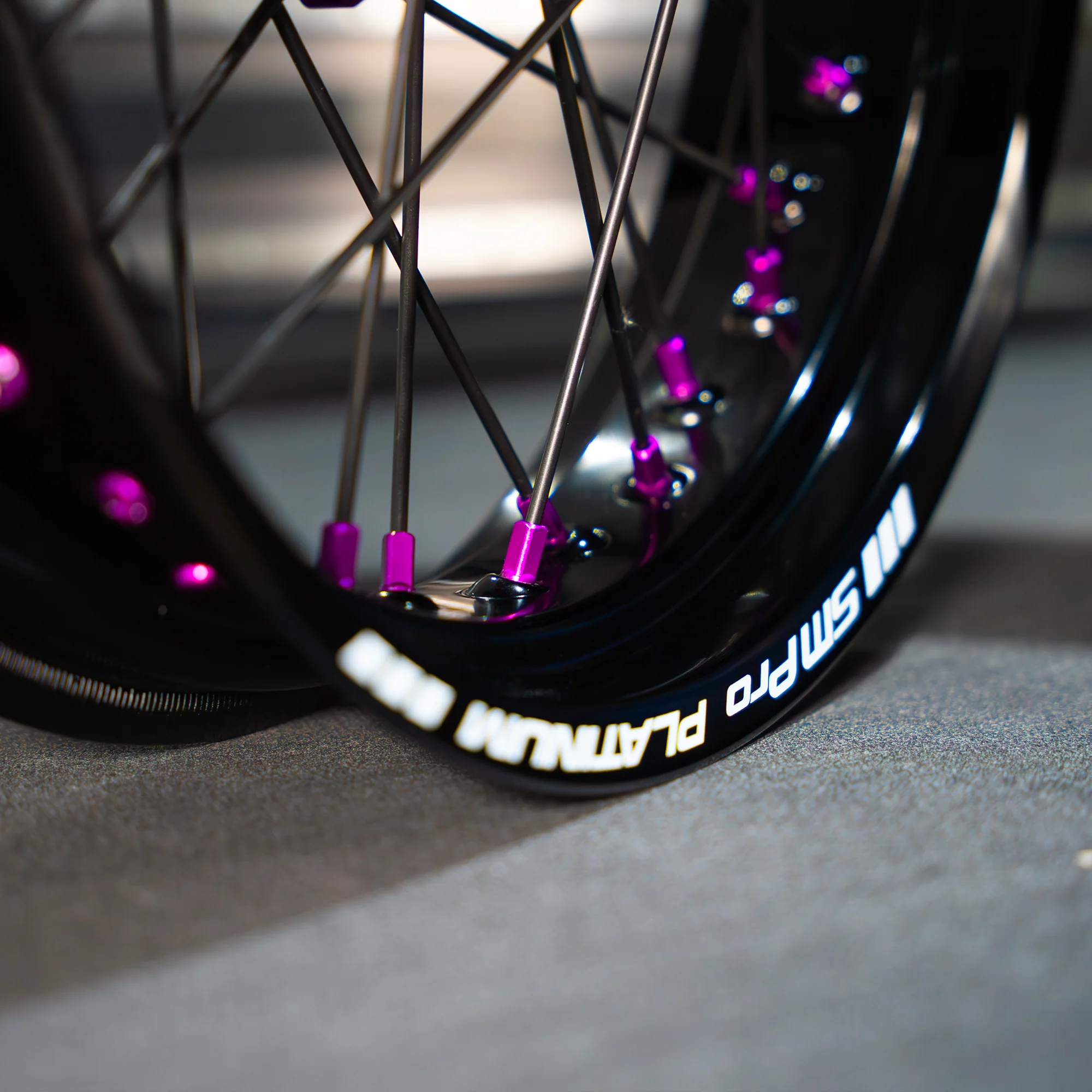 SMPRO Black/Purple - Supermoto Wheelset - Image 3