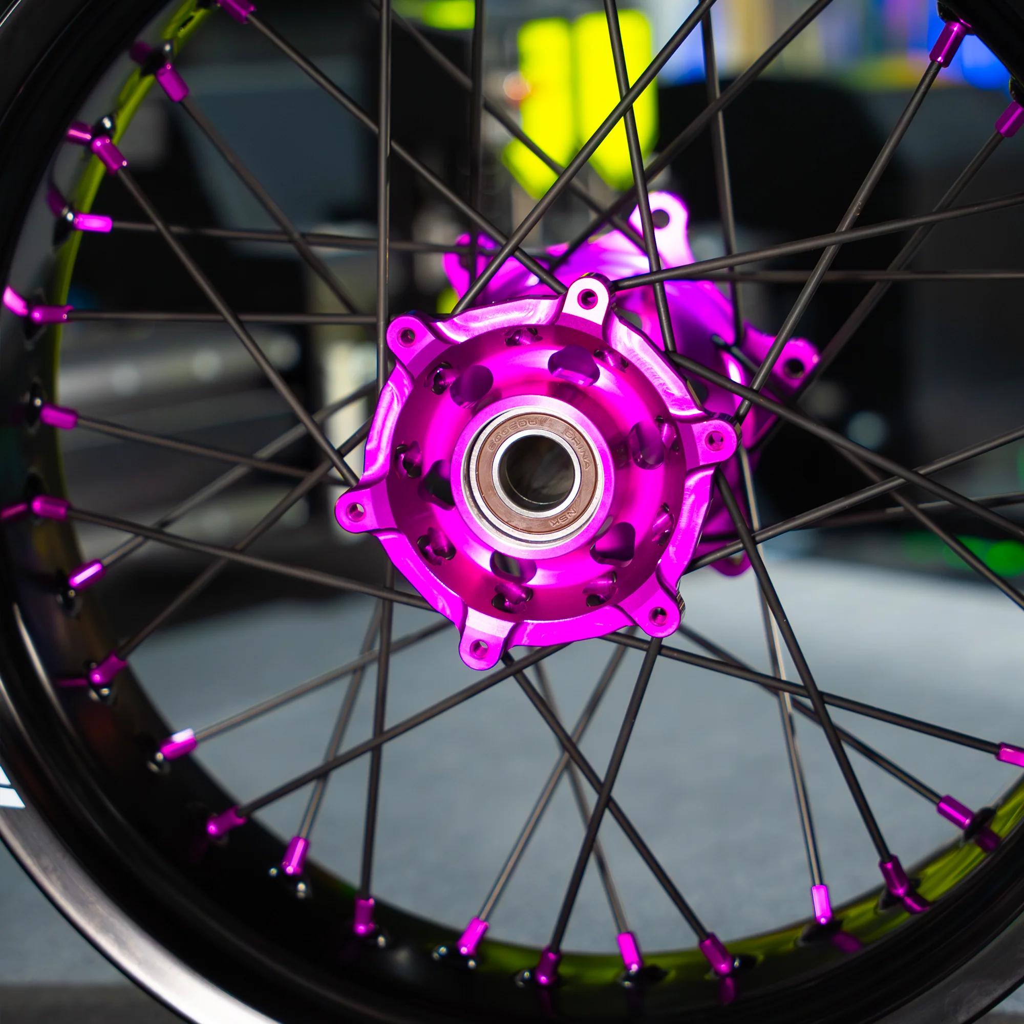 SMPRO Black/Purple - Supermoto Wheelset - Image 4