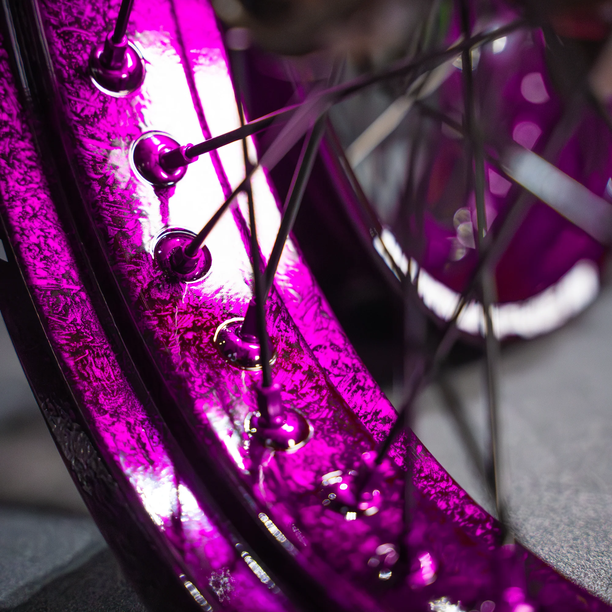 SMPRO MARBLE SERIES PURPLE - Supermoto Wheelset - Image 3