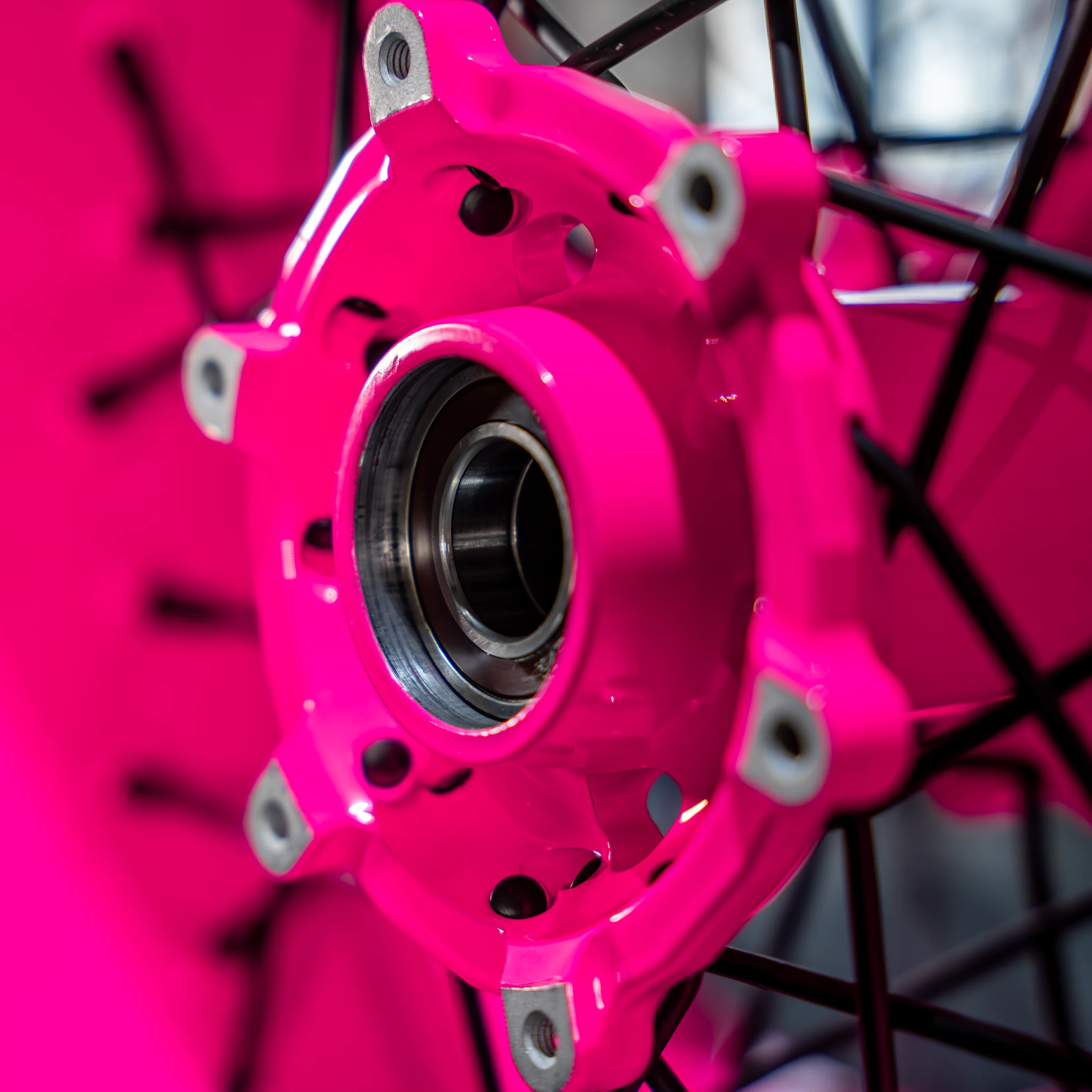 SMPRO FLUO PINK - Supermoto Wheelset - Image 5
