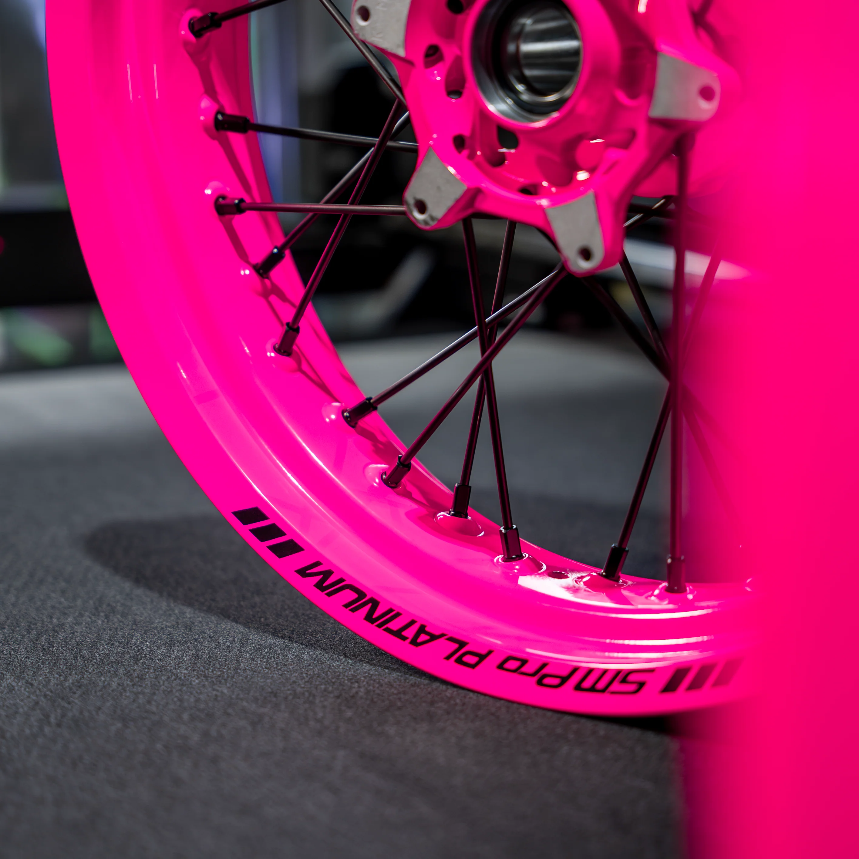 SMPRO FLUO PINK - Supermoto Wheelset - Image 7