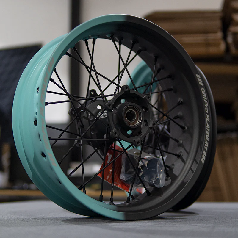 SMPRO Robins Egg Blue/Cobalt Grey | Supermoto Wheelset - Image 3