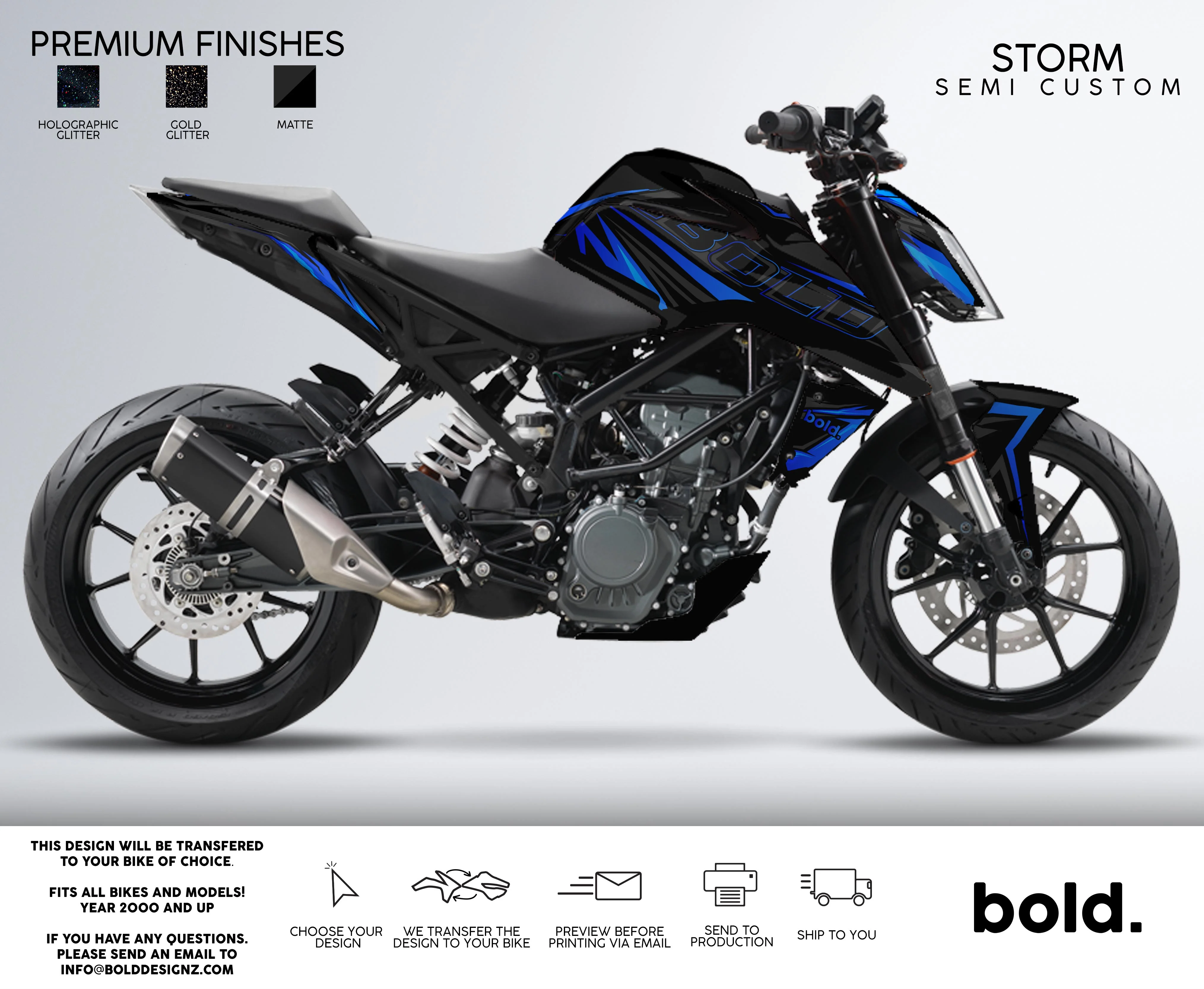 STORM - KTM DUKE Graphics kit - Image 3