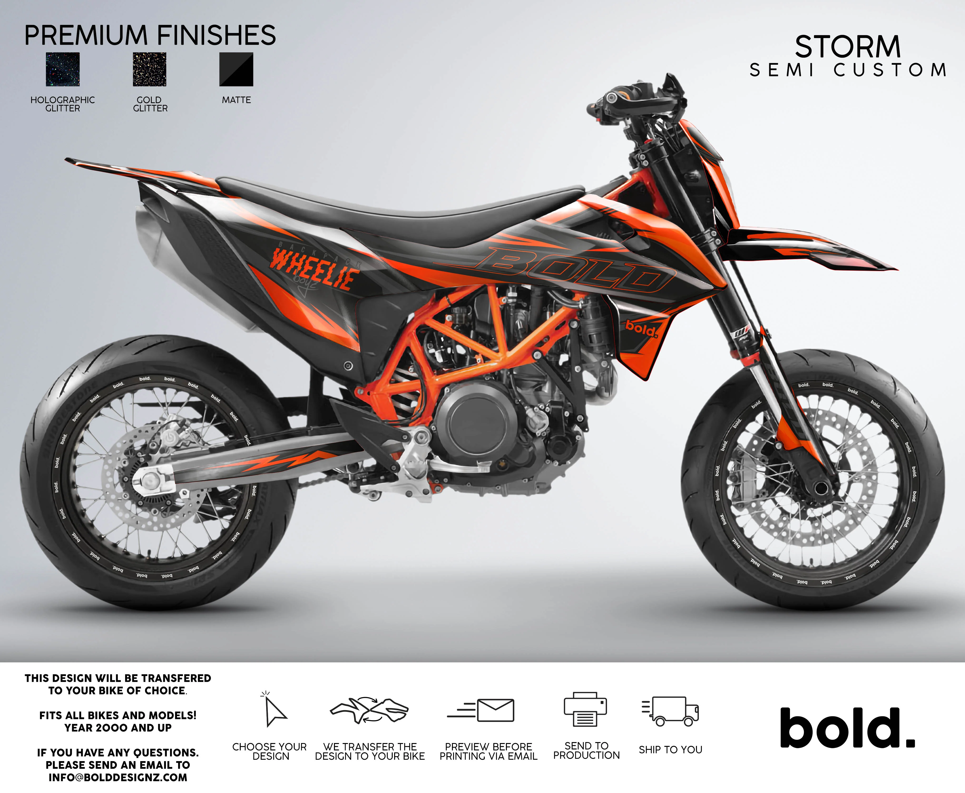 STORM - KTM SMC 690 Graphics kit - Image 3