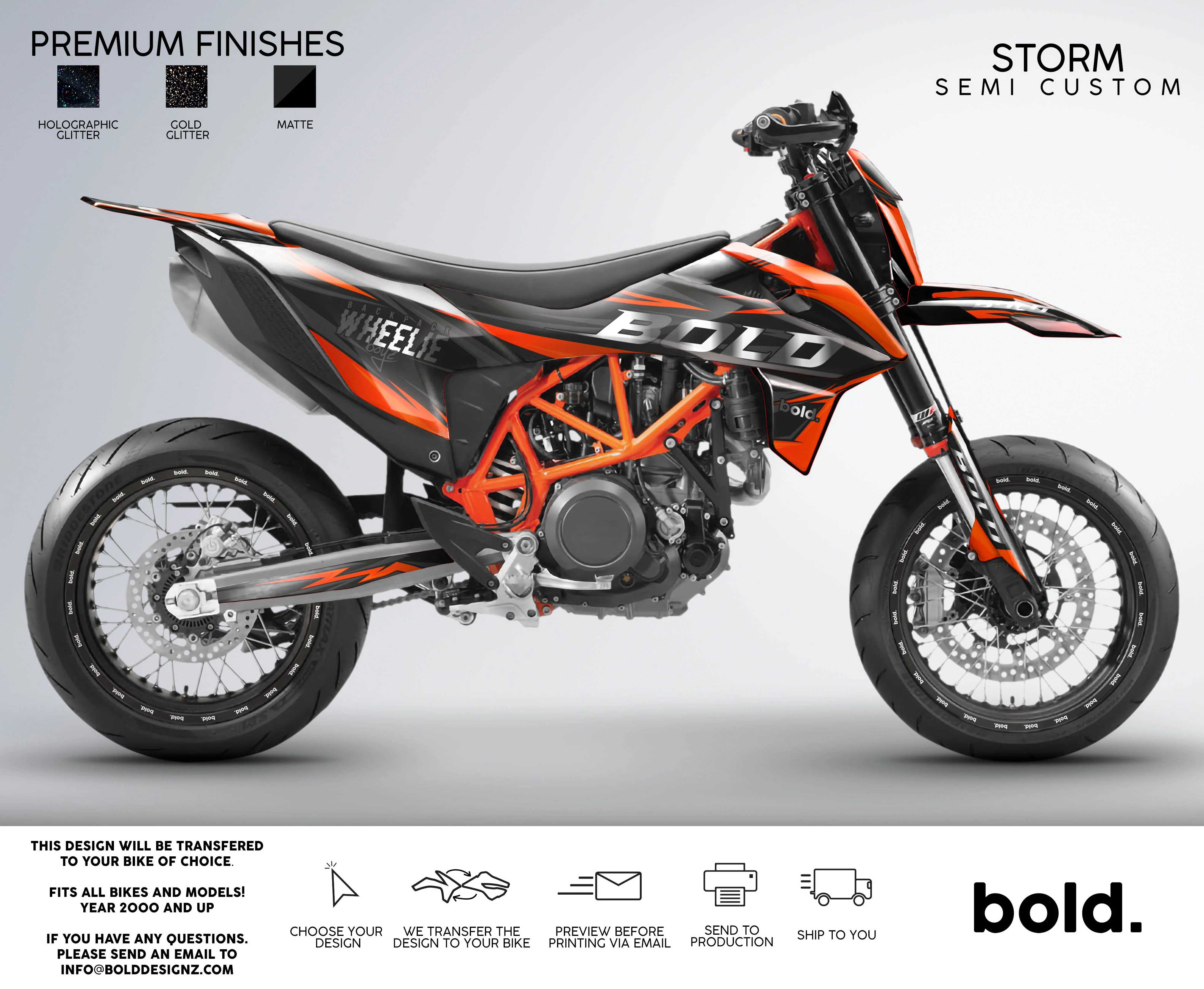 STORM - KTM SMC 690 Graphics kit - Image 4
