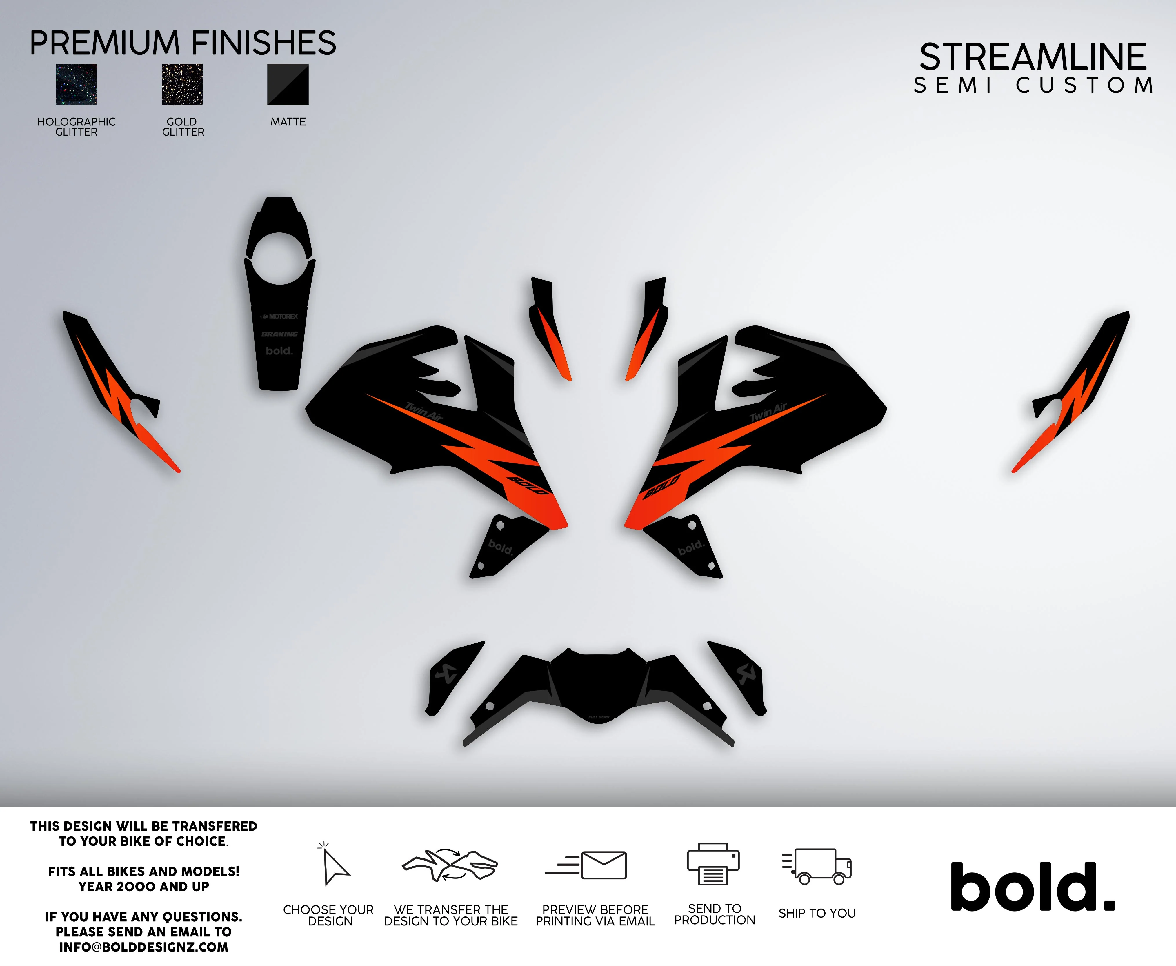 STREAMLINE - KTM DUKE Graphics kit - Image 2