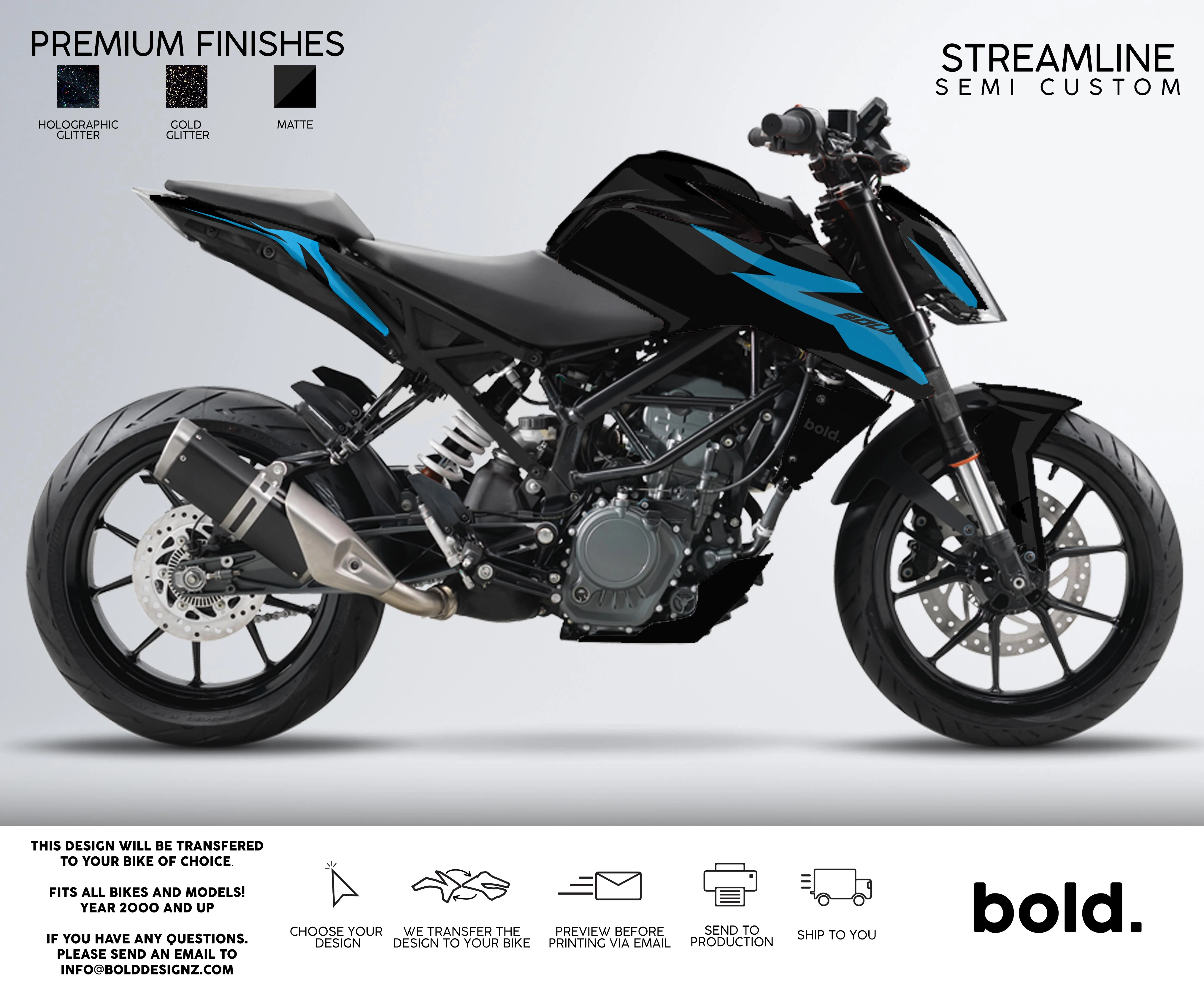 STREAMLINE - KTM DUKE Graphics kit - Image 3