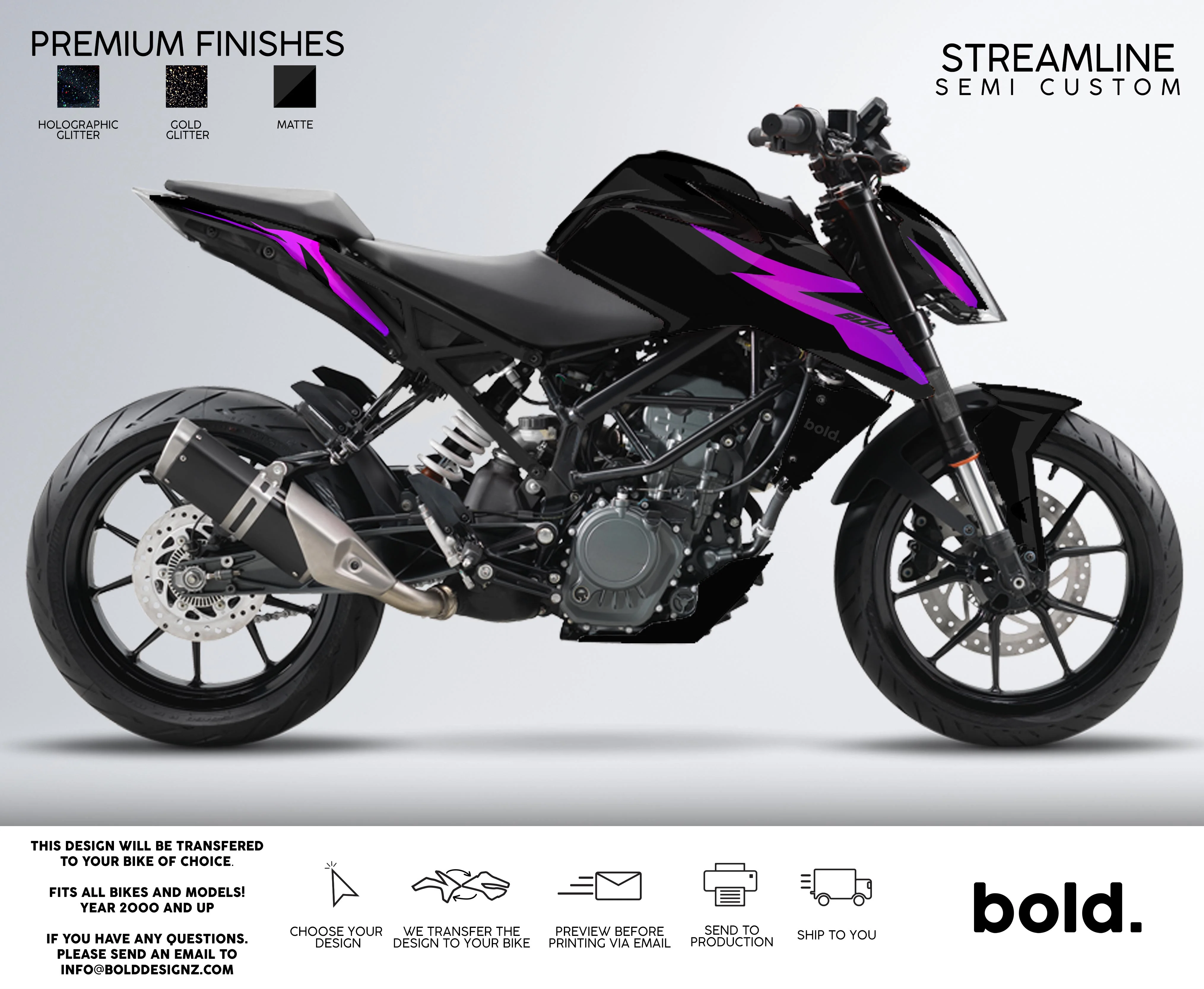 STREAMLINE - KTM DUKE Graphics kit - Image 4