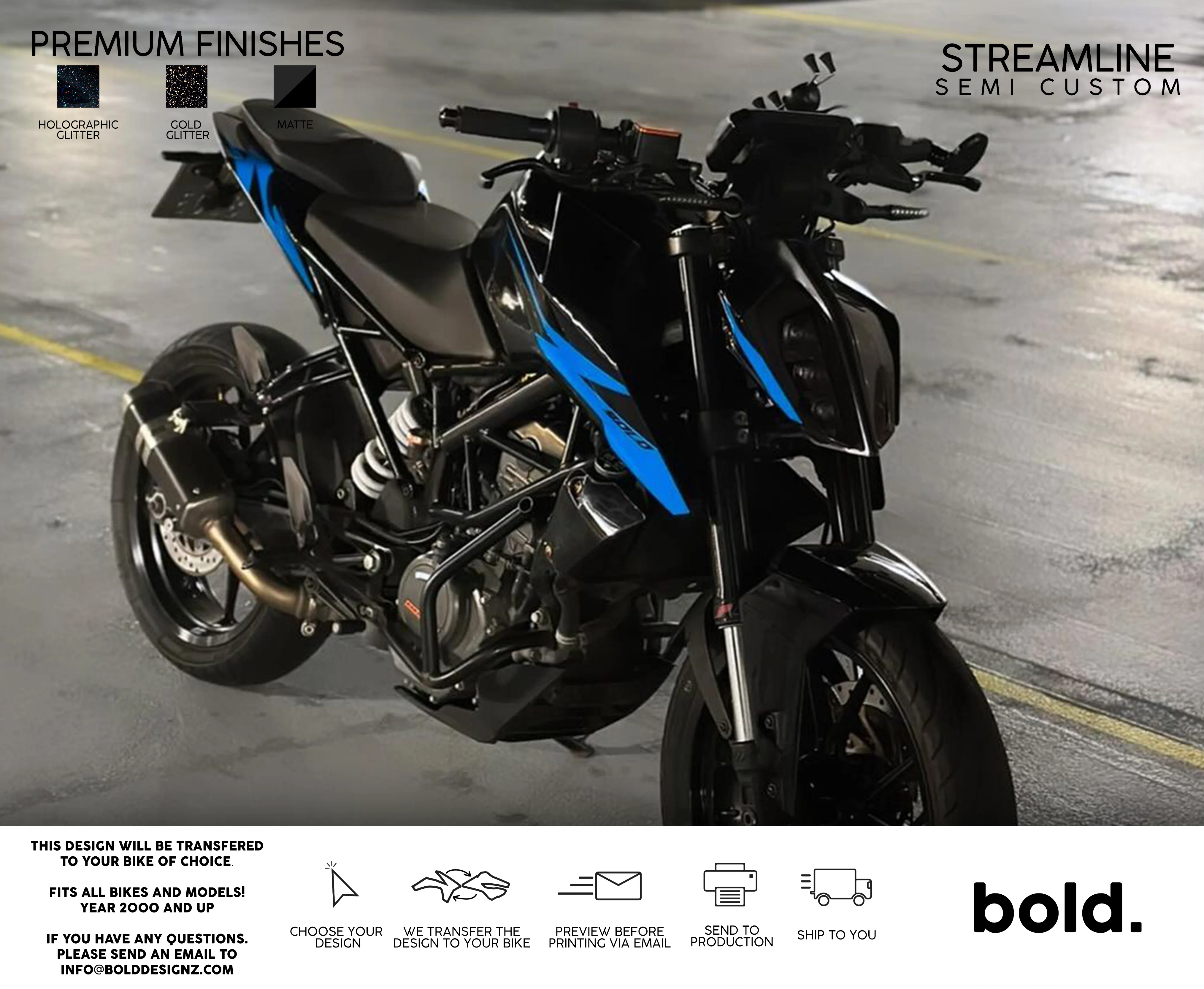 STREAMLINE - KTM DUKE Graphics kit - Image 5